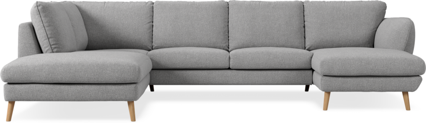 Madison Lux - 2-sits soffa med divan vänster och schäslong höger - Grå