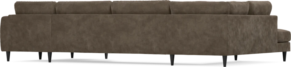 Bridge - 3-sits soffa med divan vänster och schäslong höger - Brun