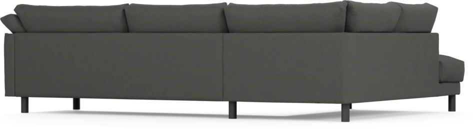 Cherrie - 3-sits soffa med divan vänster, fast klädsel - Grå