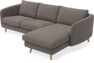 Madison Lux - 2-sits soffa med schäslong höger - Brun