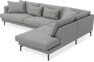 Harper - 3-sits soffa med divan höger - Grå