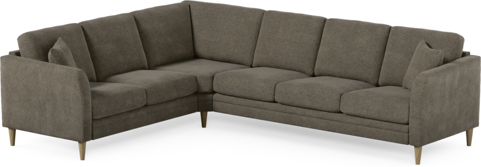 Eden - Hörnsoffa, 2+3-sits - Brun