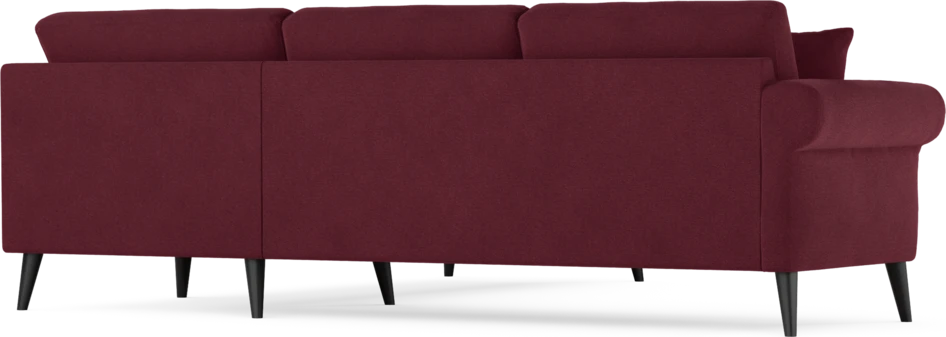 Eden - Hörnsoffa, 2,5+2,5-sits - Röd