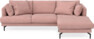 Harper - 4-sits med schäslong höger  - Rosa