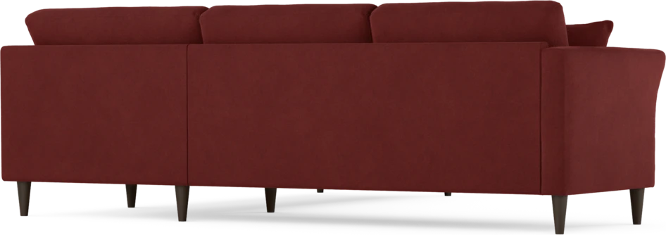 Eden - Hörnsoffa, 2,5+2,5-sits - Röd