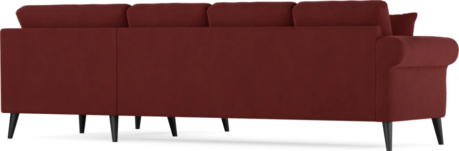 Eden - Hörnsoffa, 3+1-sits - Röd