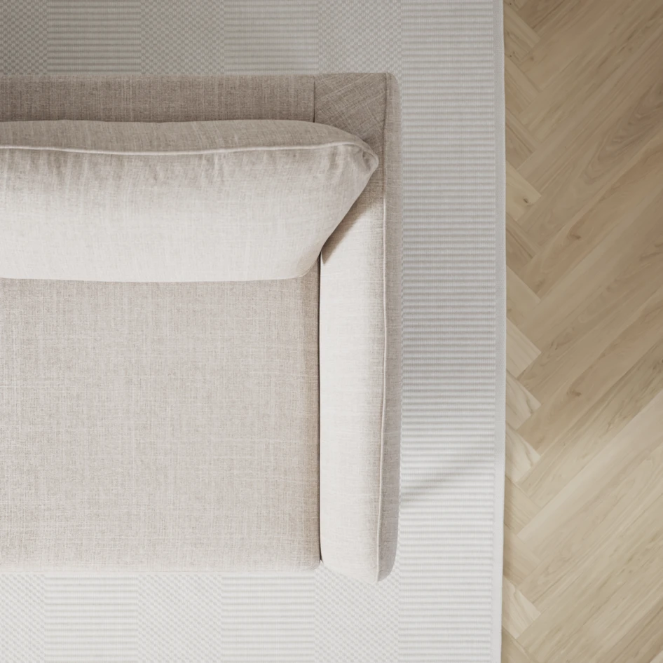 County - 3-sits soffa med divan vänster och schäslong höger - Beige