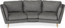 Madison - 3-sits soffa svängd, 70 cm - Grå