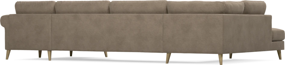 Bridge - 3-sits soffa med divan vänster och schäslong höger - Brun