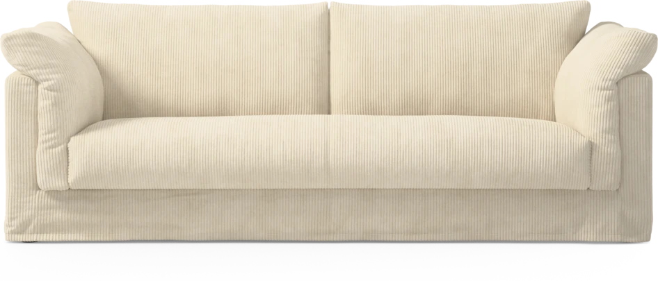 Cherrie Klädsel - Klädsel till 3-sits soffa, hel dyna - Vit