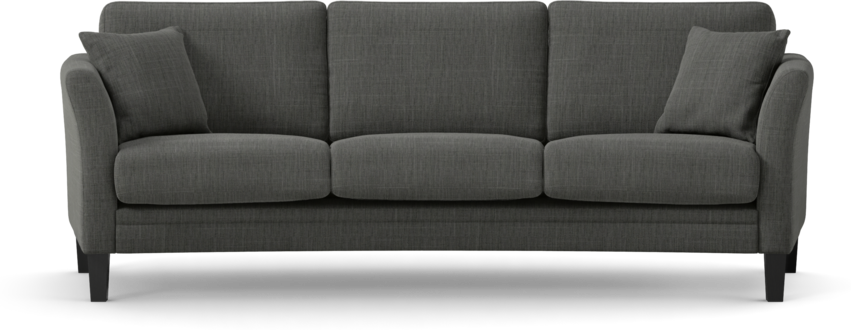 Eden - 3-sits soffa svängd - Grå