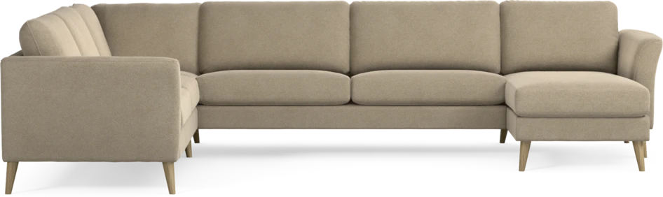 Bridge - Hörnsoffa, 2+3-sits med schäslong höger - Beige
