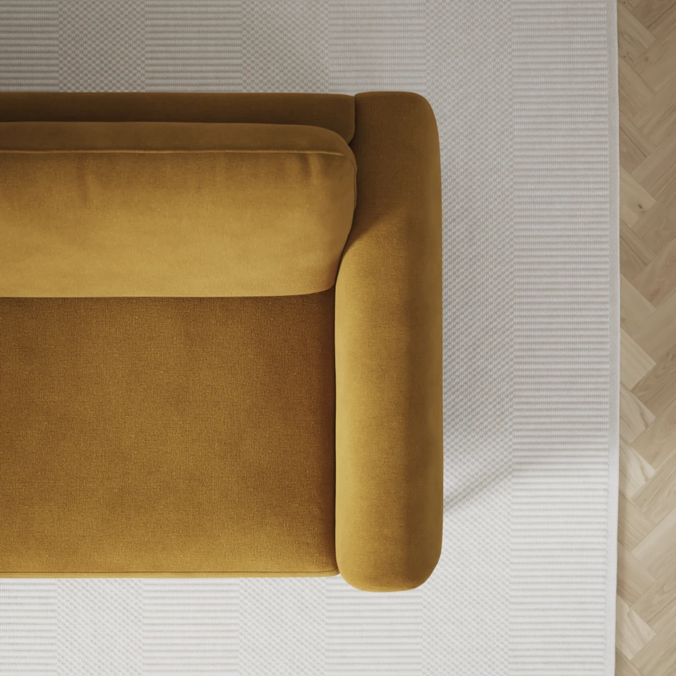 Bridge - 3-sits soffa - Gul