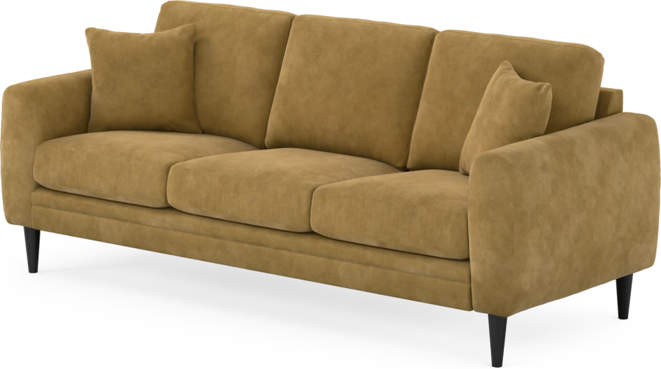 Eden - 3-sits soffa - Gul