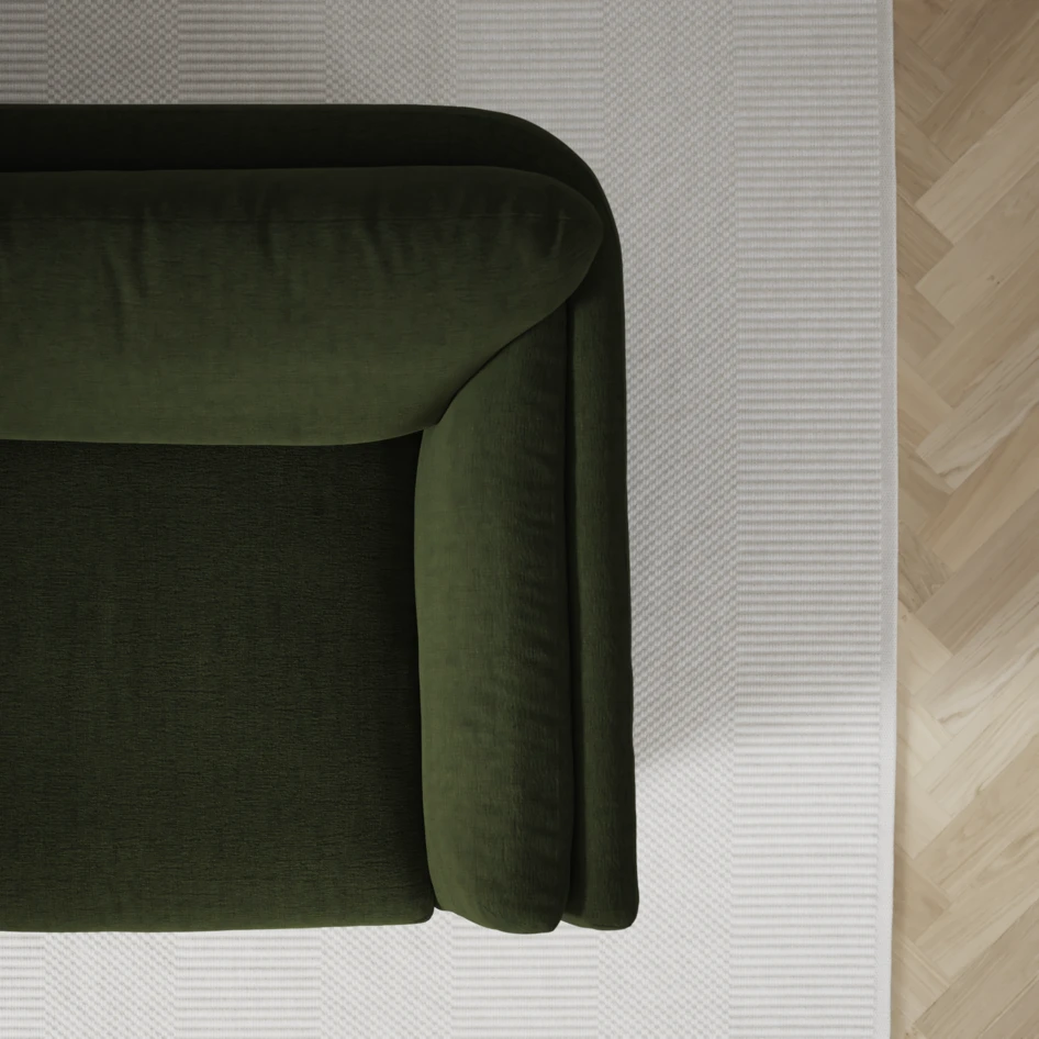 Madison Lux - Hörnsoffa 2+3-sits, hörn 1 - Grön
