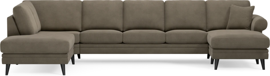 Eden - 3-sits soffa med divan vänster och schäslong höger - Beige