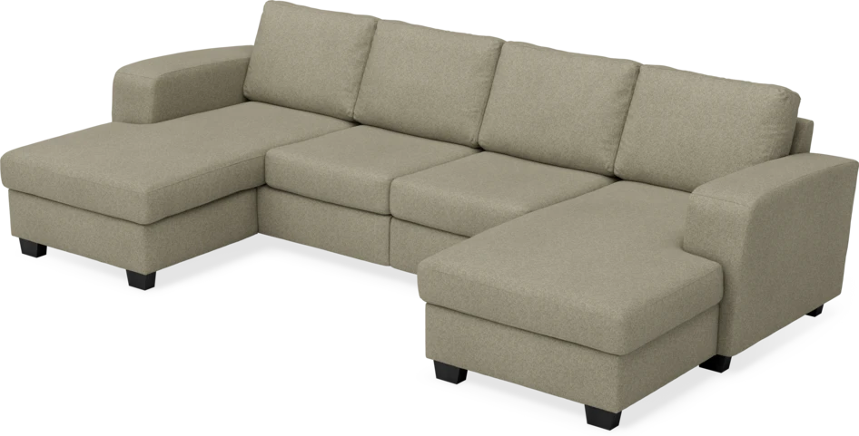 Friday - 2-sits soffa med två schäslonger - Beige