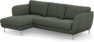 Madison Lux - 2-sits soffa med schäslong vänster - Grön