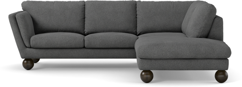 Madison Lux - 2-sits soffa med divan höger - Vit