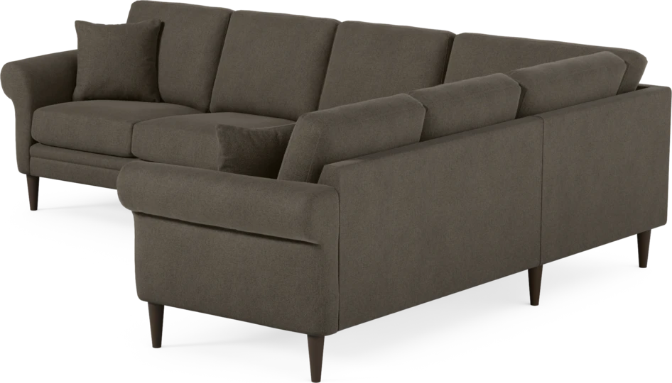 Eden - Hörnsoffa, 3+2-sits - Brun