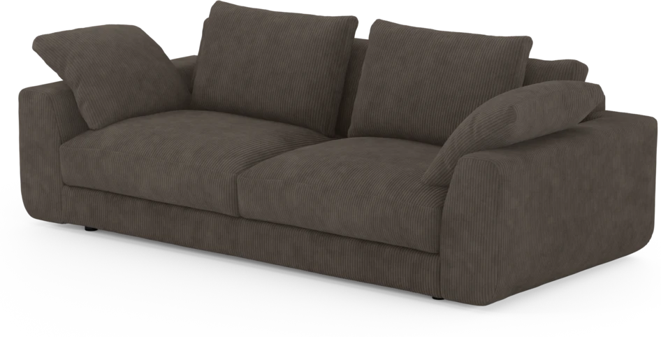 Amie - 3-sits soffa - Brun