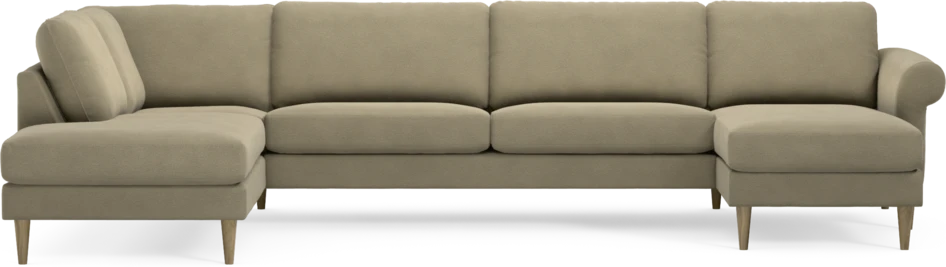 Bridge - 3-sits soffa med divan vänster och schäslong höger - Beige