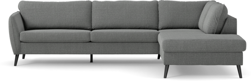 County - 2,5-sits soffa med divan höger - Grå