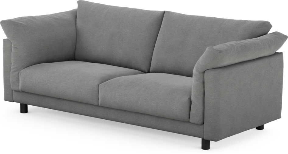 Cherrie - 2,5-sits soffa, fast klädsel - Grå