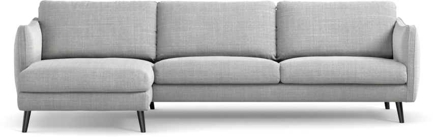Madison Lux - 3-sits soffa med schäslong vänster - Grå