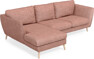 Madison Lux - 2-sits soffa med schäslong vänster - Röd