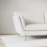 Madison Lux - 2-sits soffa med schäslong vänster - Vit