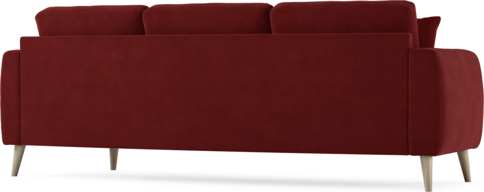 Eden - 3-sits soffa svängd - Röd