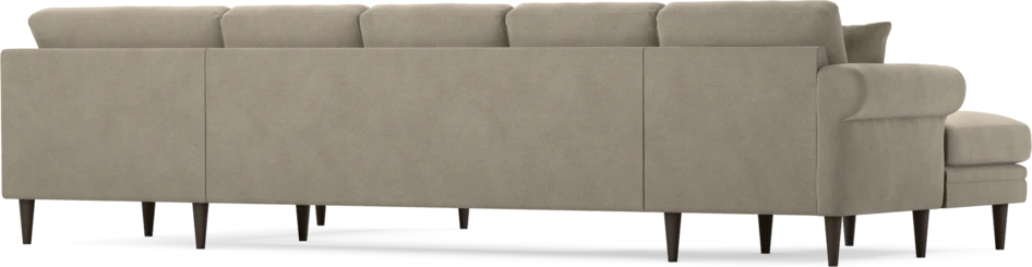 Eden - 3-sits soffa med schäslong vänster och divan höger - Beige