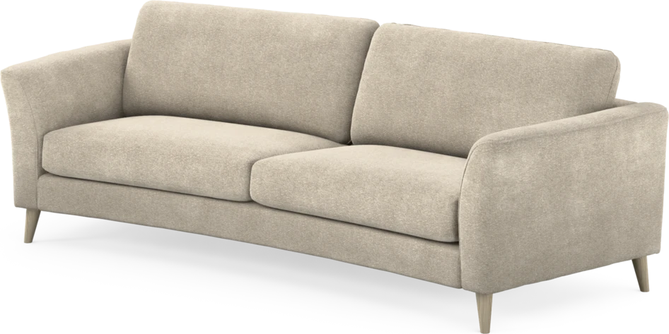Bridge - 3-sits soffa svängd - Beige