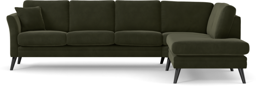 Eden - 3-sits soffa med divan - Grön