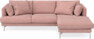 Harper - 4-sits med schäslong höger  - Rosa