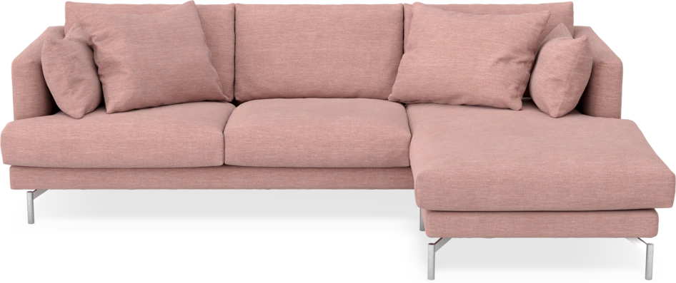 Harper - 4-sits med schäslong höger  - Rosa