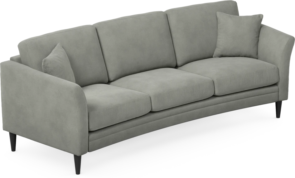 Eden - 3-sits soffa svängd - Grå