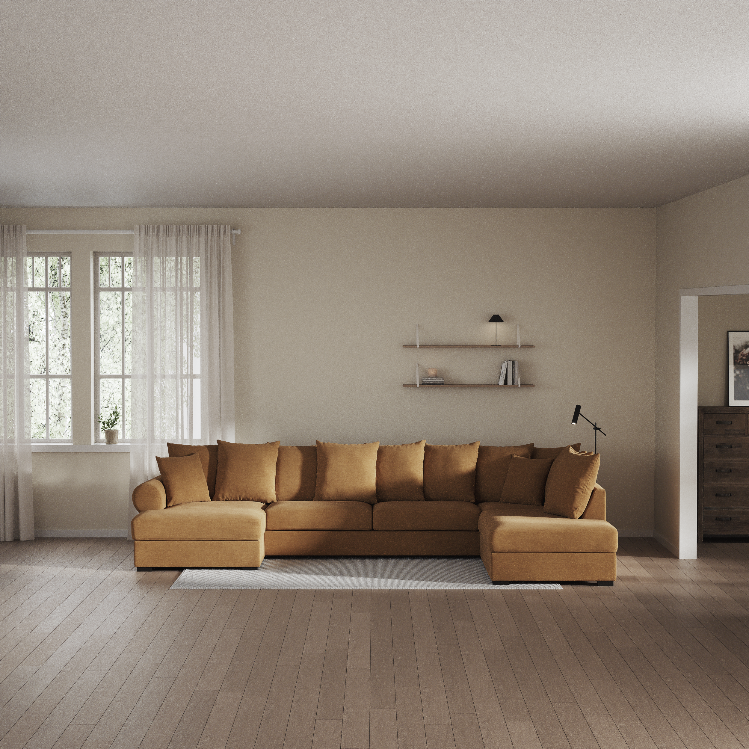 Town - 3-sits soffa med divan höger och schäslong vänster - inspiration