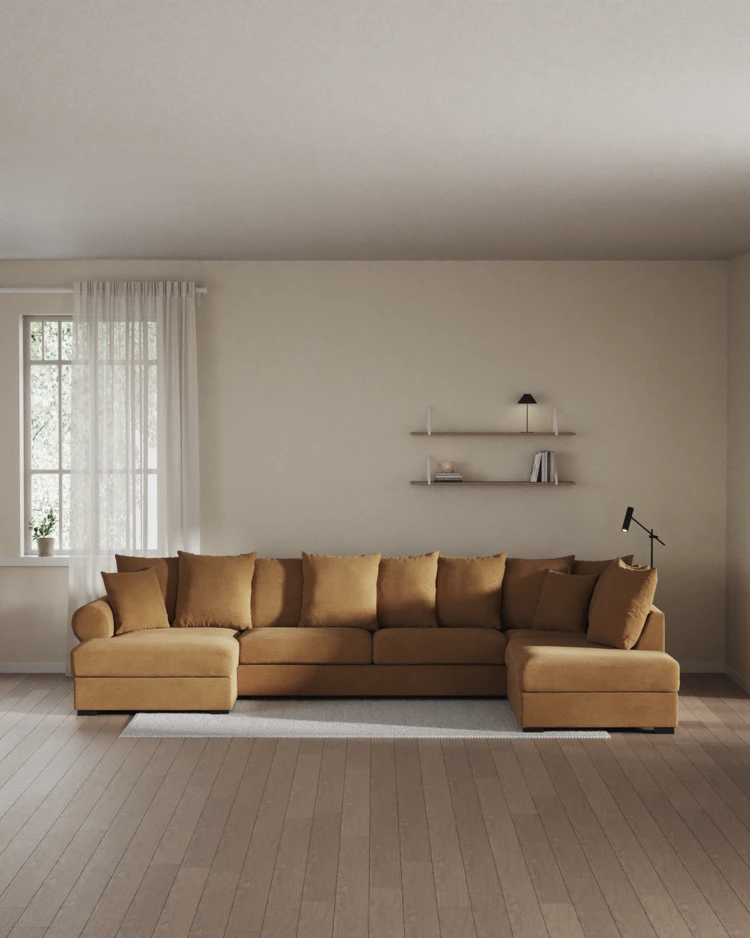 Town - 3-sits soffa med divan höger och schäslong vänster - inspiration