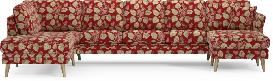 Eden - 3-sits soffa med divan vänster och schäslong höger - Flerfärgad