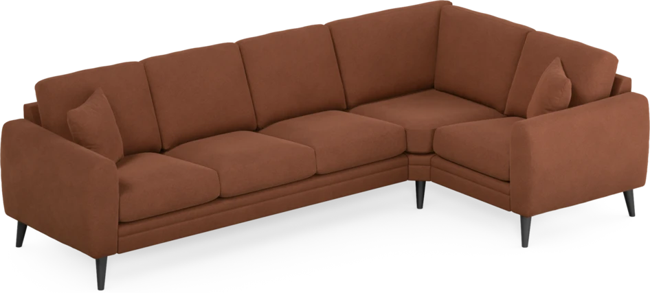Eden - Hörnsoffa, 3+1-sits - Orange