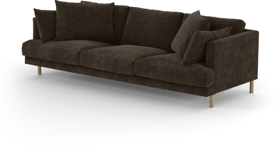 Harper - 4-sits soffa - Brun
