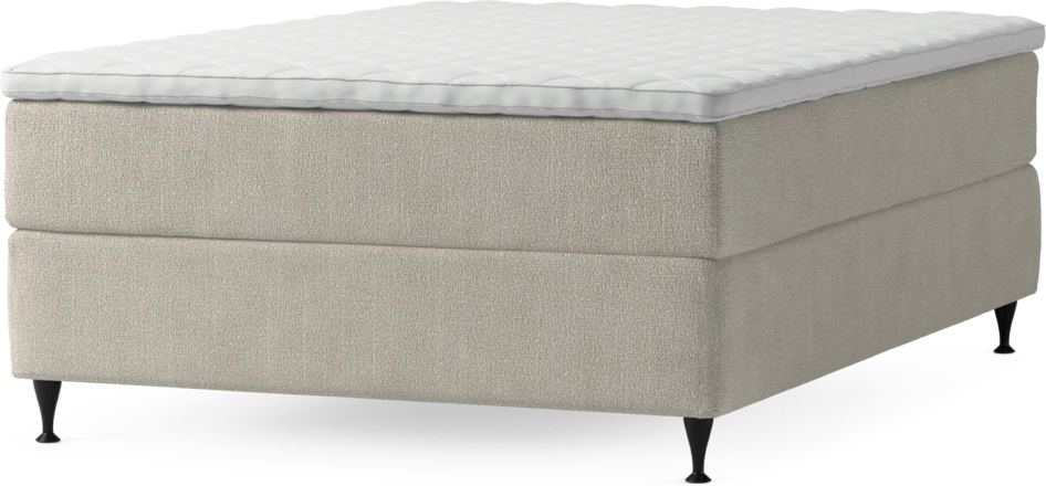 Delux Exclusive - Kontinentalsäng, enkelsäng 140 cm med bäddmadrass och sängben