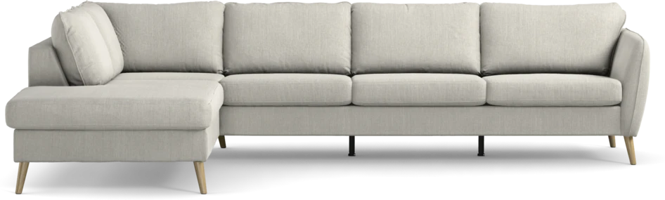 County - 3-sits soffa med divan vänster - Grå