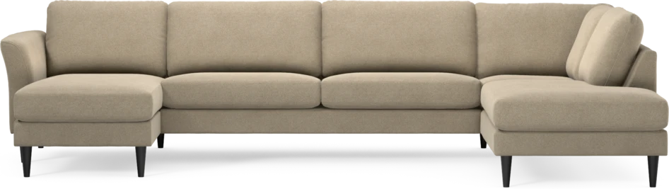 Bridge - 3-sits soffa med schäslong vänster och divan höger - Beige