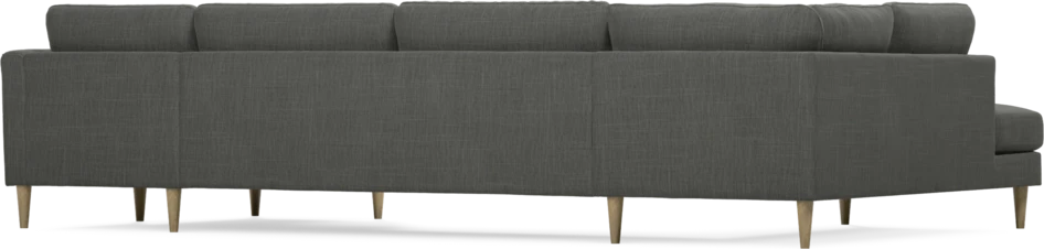Bridge - 3-sits soffa med divan vänster och schäslong höger - Grå