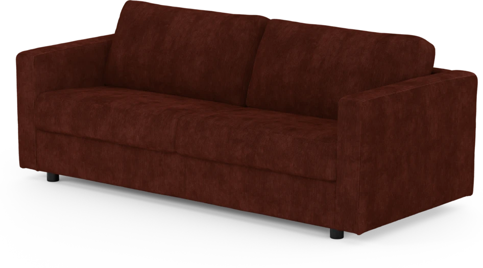 Lindö - Bäddsoffa 3-sits  - Röd