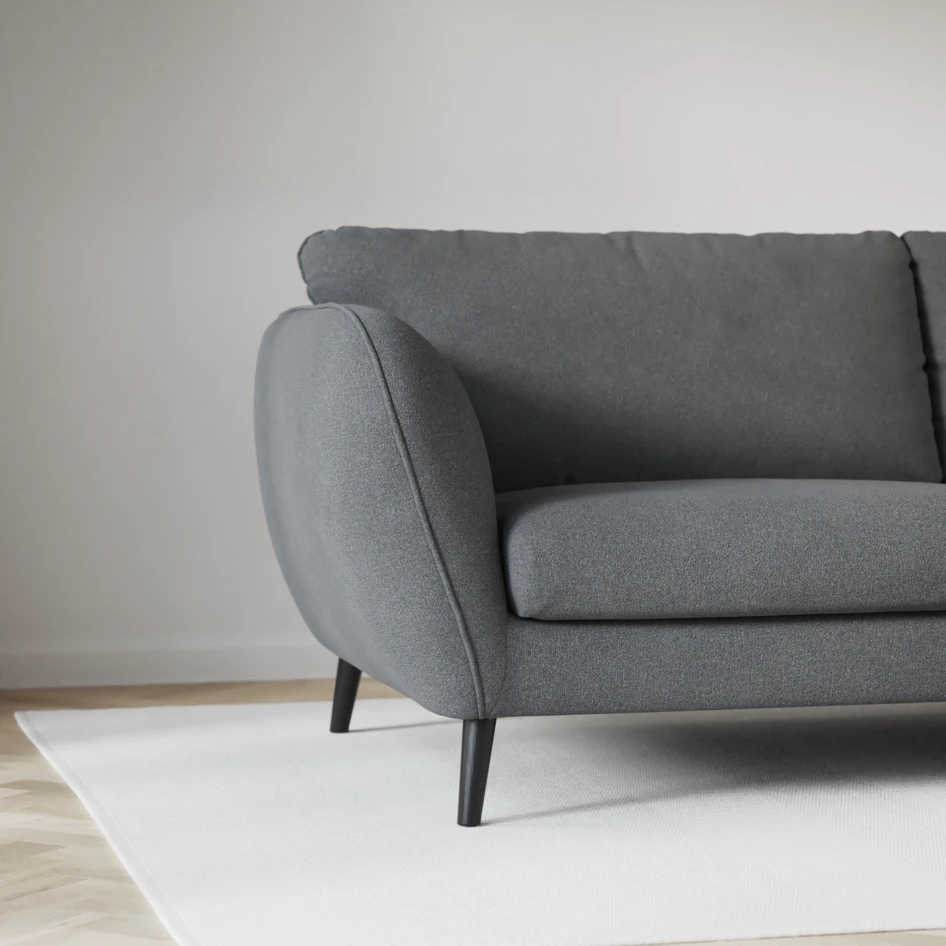 Madison - 2-sits soffa med divan vänster och schäslong höger - Grå