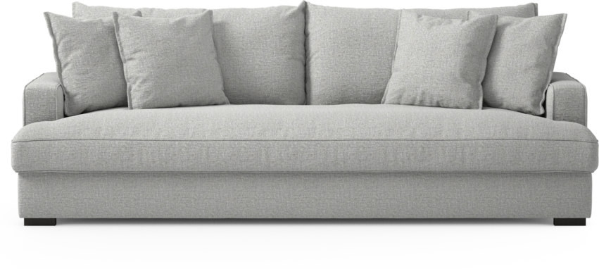 Mila - 4-sits soffa, hel dyna - Grå